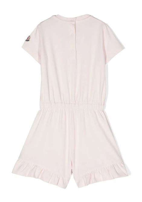 Pink Short Jumpsuit With Logo MONCLER ENFANT | 8L000-05 8790N504