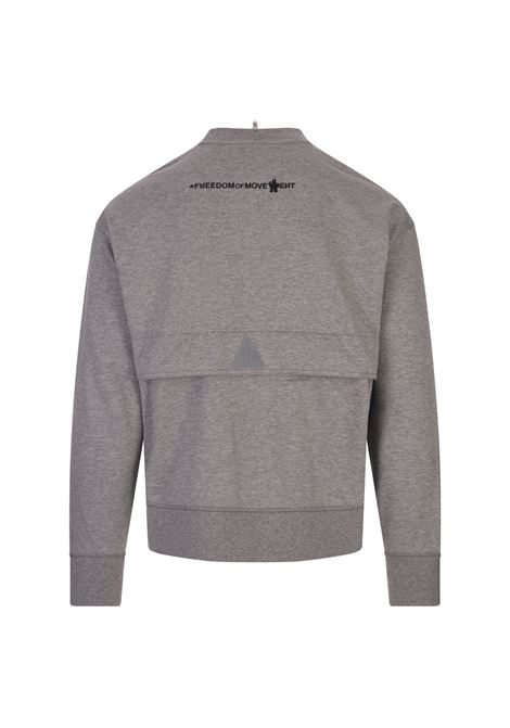Melange Grey Sweatshirt With Logo MONCLER GRENOBLE | 8G000-02 809AD985