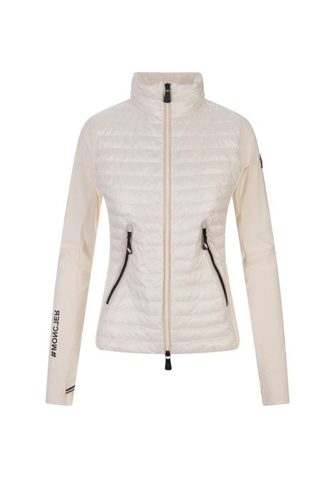 White Padded Sweatshirt With Zip And Logos MONCLER GRENOBLE | 8G000-08 829JP035