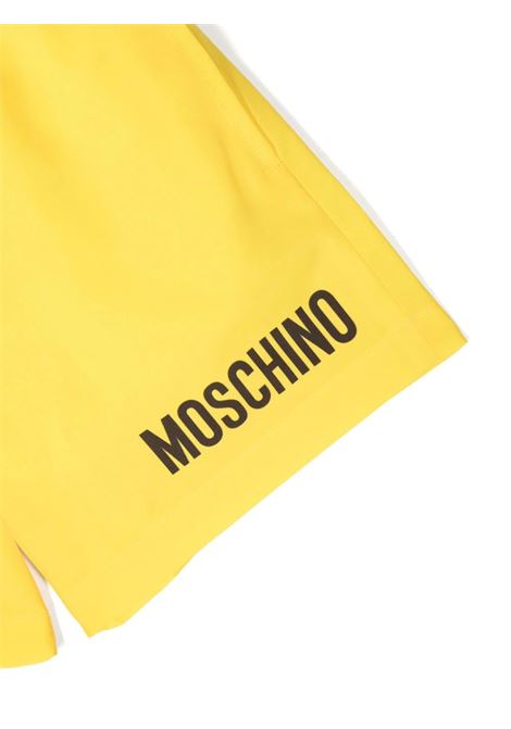 Yellow Swimwear With Logo MOSCHINO KIDS | HUL01FLKA0250162