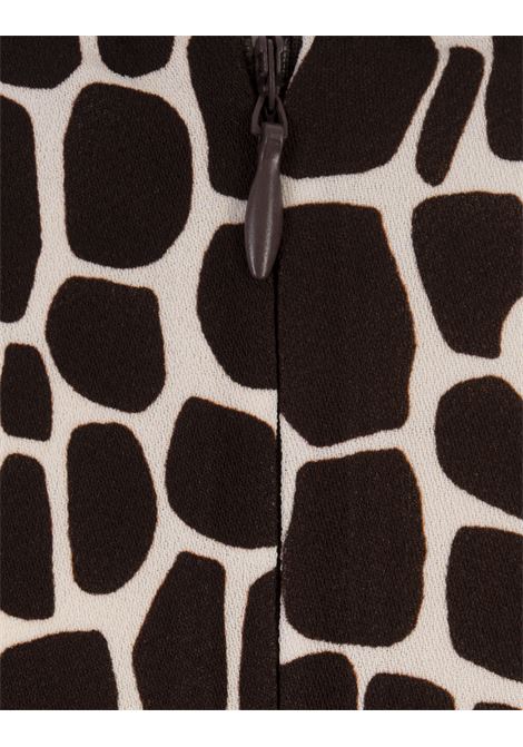 Fluid Long Dress In ?Optical Giraffe? Print Viscose MSGM | 3641MDA34-24715902