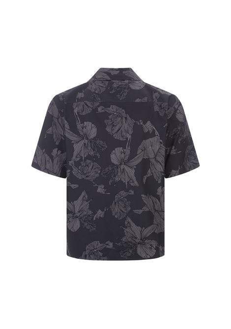 Black Shirt With Floral Print NEIL BARRETT | MY60214A-Y059763N