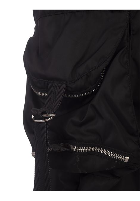 Pantaloni Cargo Neri Con Zip OFF-WHITE | OMCF039F23FAB0021000
