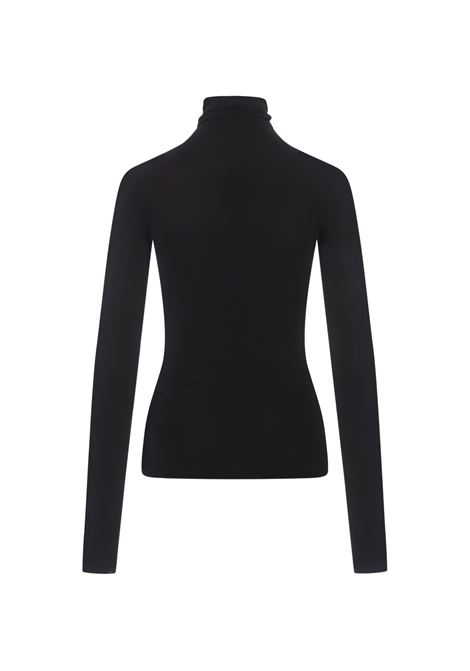 Black Turtleneck Top With Logo OFF-WHITE | OWAD122F23JER0011001