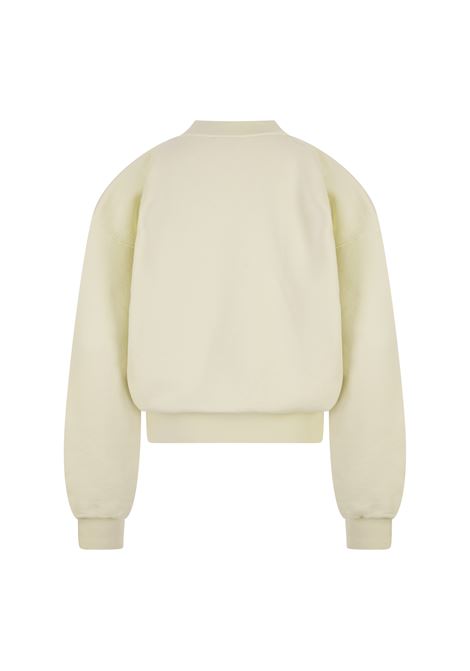 Ivory Sweatshirt With Monogram Logo OFF-WHITE | OWBA075F23JER0066110