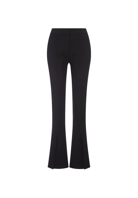 Black Virgin Wool Tailored Trousers OFF-WHITE | OWCA136F23FAB0021010