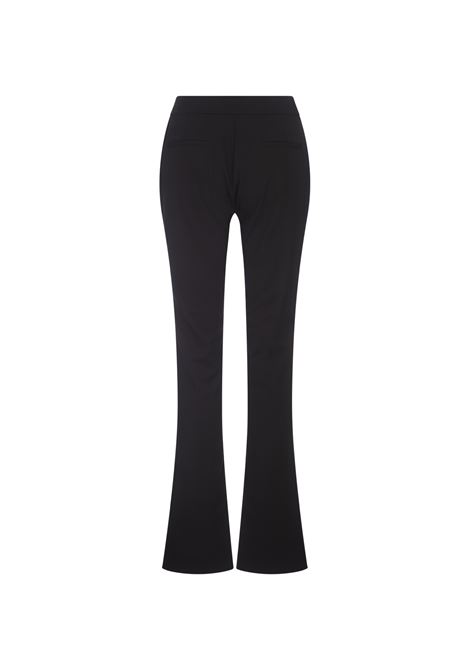 Black Virgin Wool Tailored Trousers OFF-WHITE | OWCA136F23FAB0021010