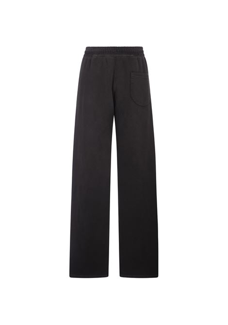 Black Sports Trousers With Decorative Eyelets OFF-WHITE | OWCH023F23JER0011000