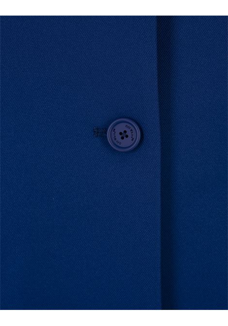 Blazer Monopetto In Drill Tecnico Blu OFF-WHITE | OWEF115F23FAB0014501