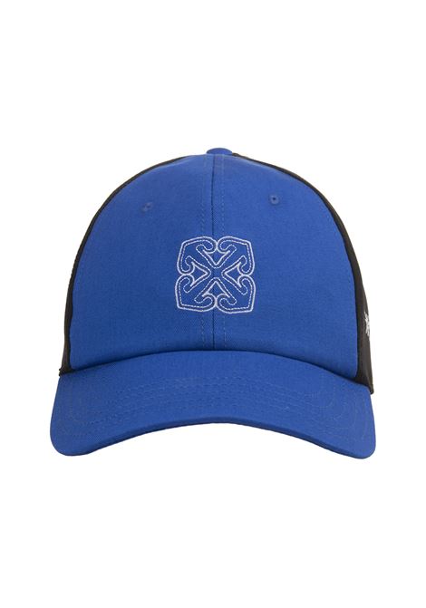 Drill Arrow Stars Baseball Hat In Blue OFF-WHITE | OWLB045F23FAB0014501