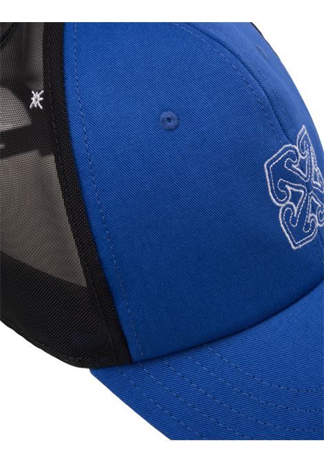Drill Arrow Stars Baseball Hat In Blue OFF-WHITE | OWLB045F23FAB0014501