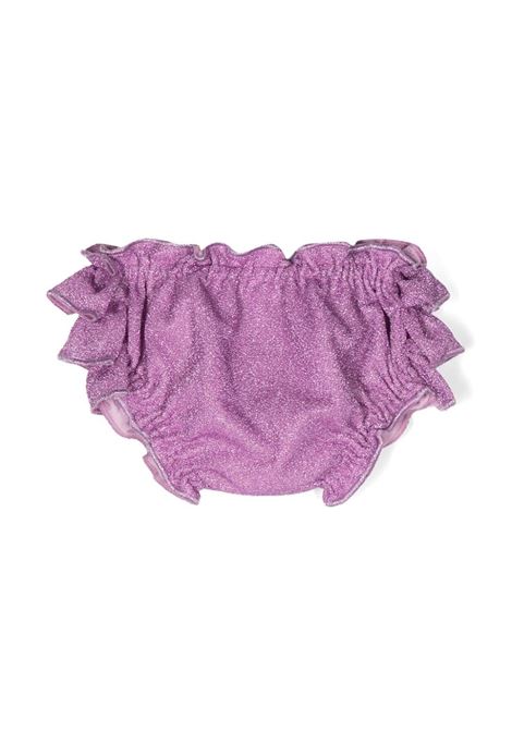 Wisteria Lumiere Bikini Bottom With Ruffles OSEREE KIDS | LBB216 B-LUREXGLICINE