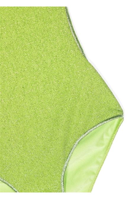 Lime Lumiere Maillot Voil? One-Piece Swimsuit OSEREE KIDS | LIVS904 G-LUREXLIME