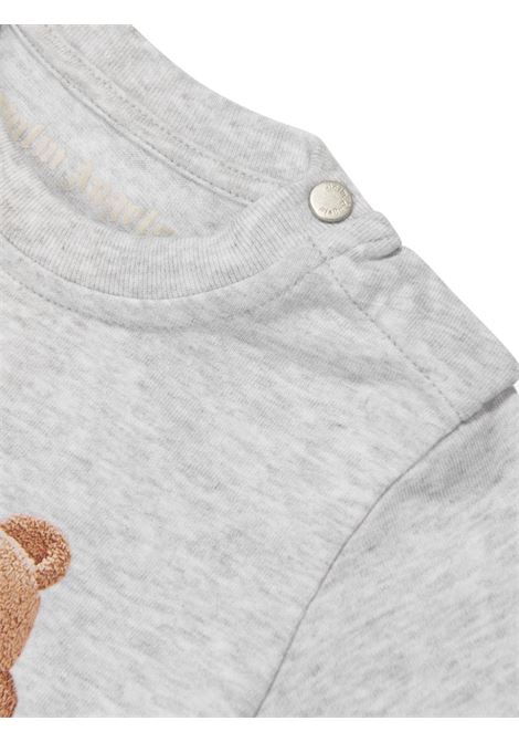 Grey PA Bear T-Shirt PALM ANGELS KIDS | PBXB001F23JER0020860