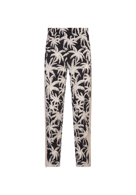 Joggers Neri Con Stampa Palme All-Over PALM ANGELS | PMCJ020R24FAB0021003