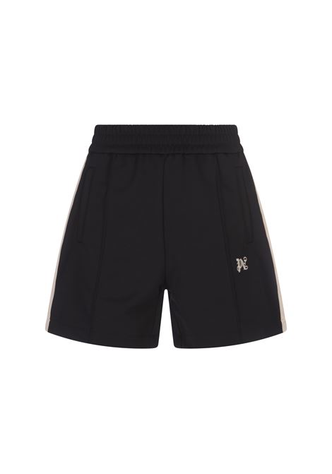 Shorts Sportivi Neri Con Monogramma PA PALM ANGELS | PMCL004R24FAB0011004