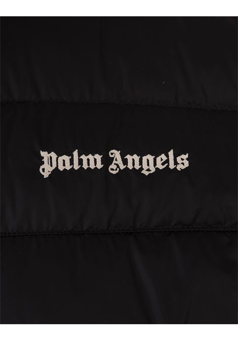 Black Lightweight Down Jacket With Logo PALM ANGELS | PMED045S24FAB0011003