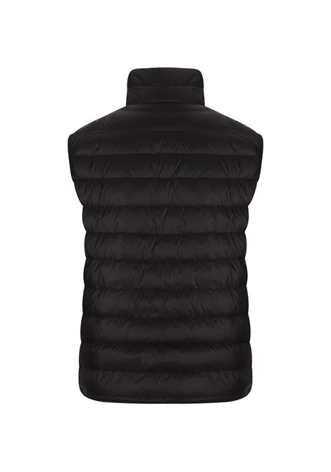 Black Padded Gilet With Logo PALM ANGELS | PMEX009S24FAB0011003