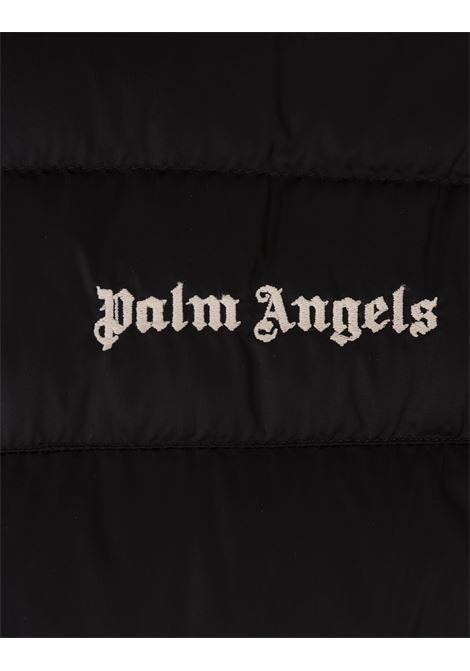 Black Padded Gilet With Logo PALM ANGELS | PMEX009S24FAB0011003