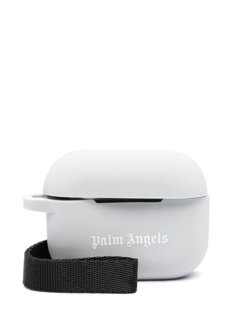 Airpods Pro Case In Light Grey Silicone With Logo PALM ANGELS | PMZA014R24MAT0010503