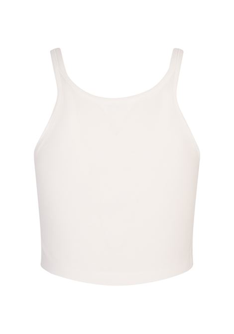 White Tank Top With Logo PALM ANGELS | PWAD060S24FAB0020310