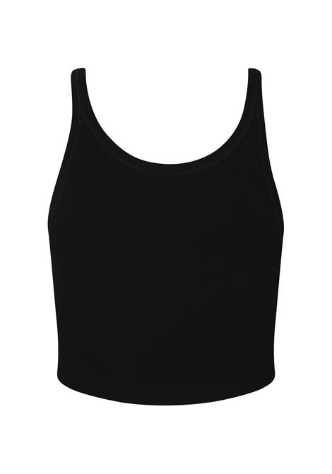 Black Tank Top With Logo PALM ANGELS | PWAD060S24FAB0021003