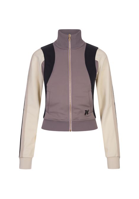 Multicoloured Track Jacket with Zip and Color-Block Deisgn PALM ANGELS | PWBD054S24FAB0013684