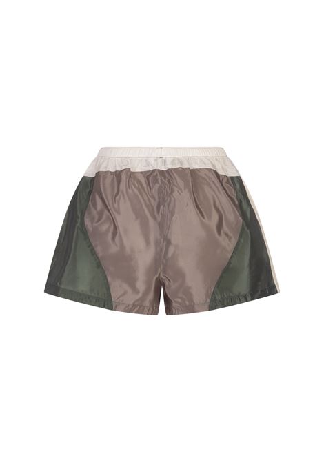 Sports Shorts With Drawstring and Colour Block Design PALM ANGELS | PWCB044S24FAB0013684