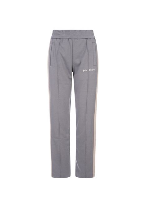 Grey Joggers With Logo and Bands PALM ANGELS | PWCJ023F23FAB0010803