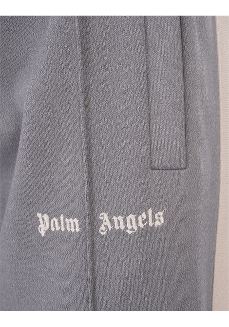 Grey Joggers With Logo and Bands PALM ANGELS | PWCJ023F23FAB0010803