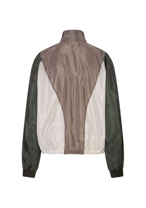 Windbreaker Jacket With Drawstring and Colour Block Design PALM ANGELS | PWEO004S24FAB0013684