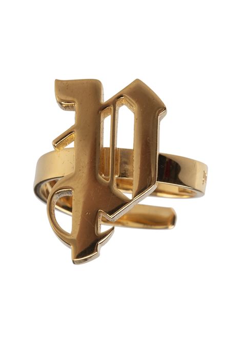 Set of Gothic Style Palm Rings in Gold/Silver PALM ANGELS | PWOC010F23MAT0017672