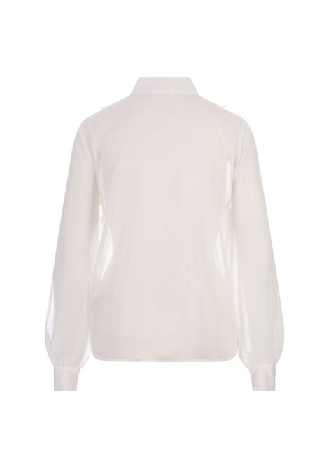 White Chiffon Polidori Shirt PAROSH | POLIDORI24-D381177002