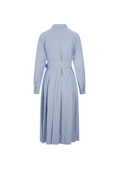 Light Blue Raisa Midi Dress PAROSH | RAISA24-D725341078