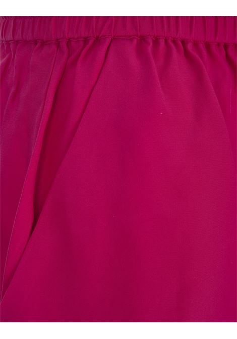 Sofia Shorts In Fuchsia Silk PAROSH | SOFIA24-D210566042