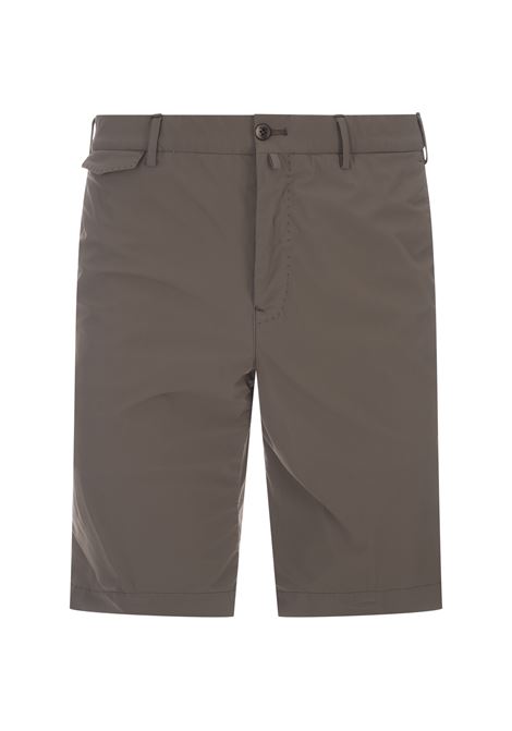 Brown Stretch Cotton Shorts PT BERMUDA | BTKCZ00CL1-CV17L156