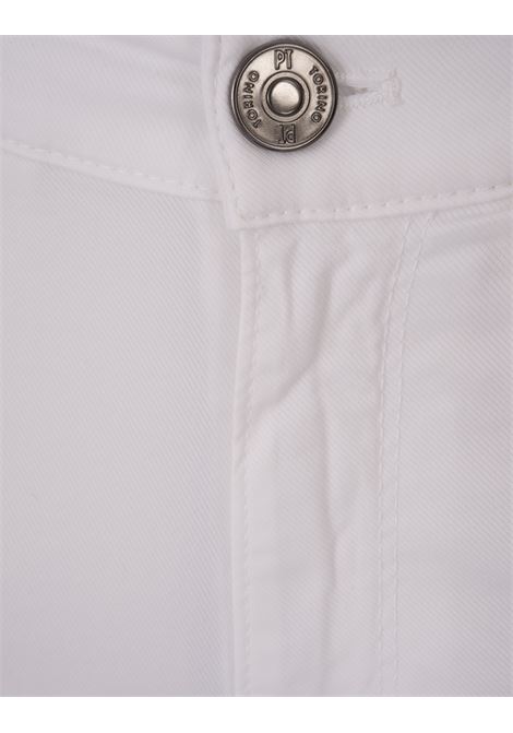 Jeans Swing In Denim Stretch Bianco PT05 | DT05Z00BAS-NU72Y010