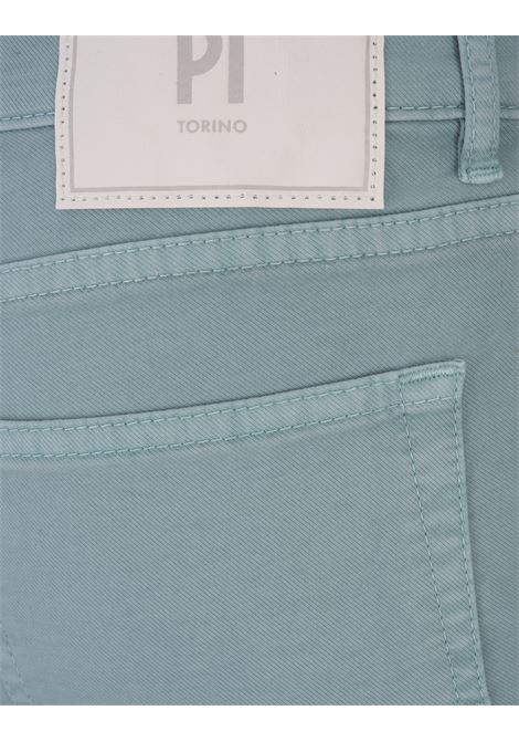 Pantaloni Classici In Cotone Stretch Celeste PT05 | DT05Z00BAS-NU72Y394