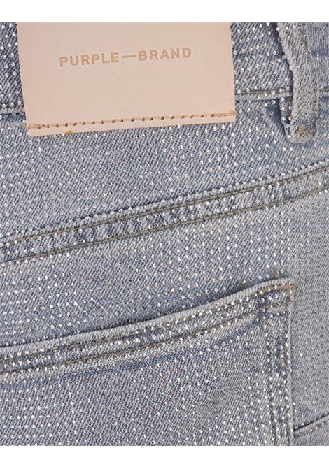Slim Straight Crystal Jeans PURPLE BRAND | D1000-SSCB22LIGHT INDIGO