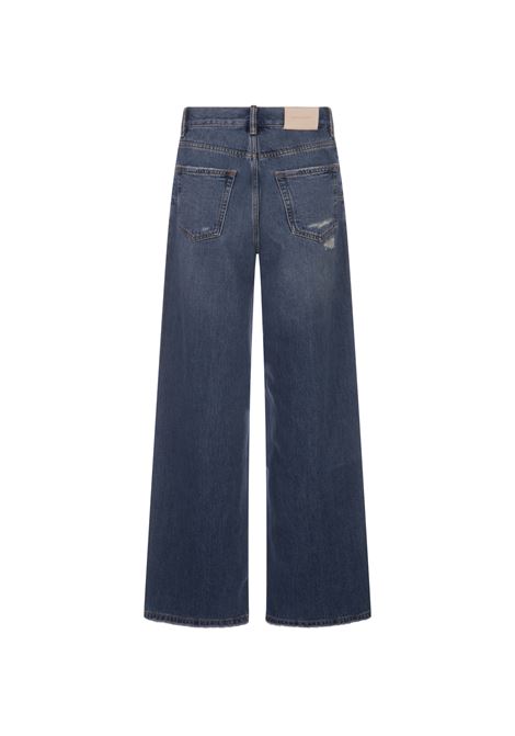 Baggy Jeans In Mid Indigo Denim PURPLE BRAND | D2005-BGMI224MID INDIGO