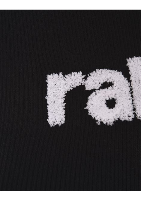 Black Crop Top With White Logo RABANNE | 24EJTE163CO0529P001