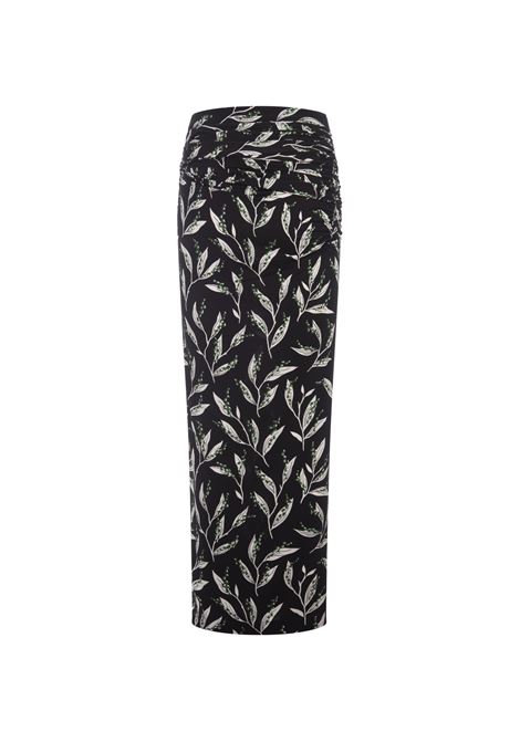 Long Printed Viscose Jersey Skirt RABANNE | 24PJJU504VI0269V316