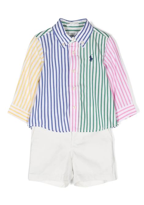 Patchwork Shirt and Flex Abrasion Shorts RALPH LAUREN KIDS | 320-936486001