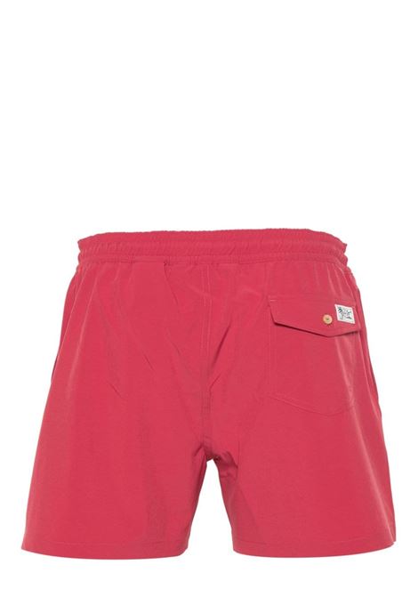 Red Swim Shorts With Embroidered Pony RALPH LAUREN | 710-910260014