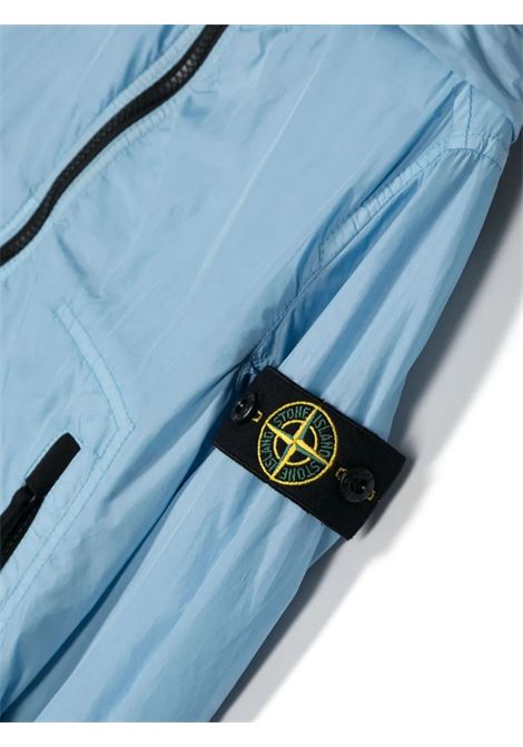 Light Blue Lightweight Jacket In Water-repellent Fabric STONE ISLAND JUNIOR | 801640233V0040