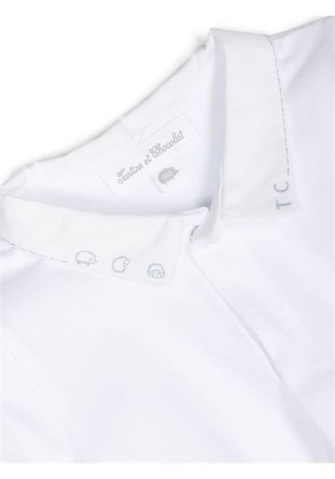 White Bodysuit With Embroidered Collar TARTINE ET CHOCOLAT | TY1102001