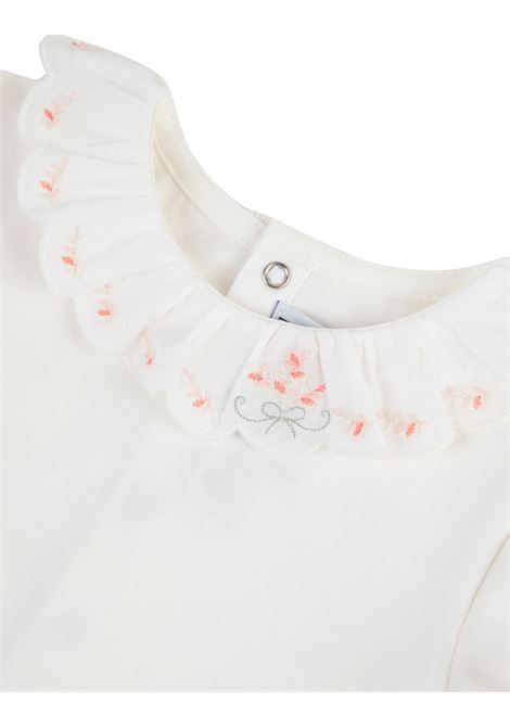 Ecru Bodysuit With Embroidered Collar TARTINE ET CHOCOLAT | TY1102113