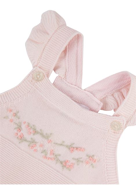 Pale Pink Long Dungarees With Embroidery TARTINE ET CHOCOLAT | TY2000031