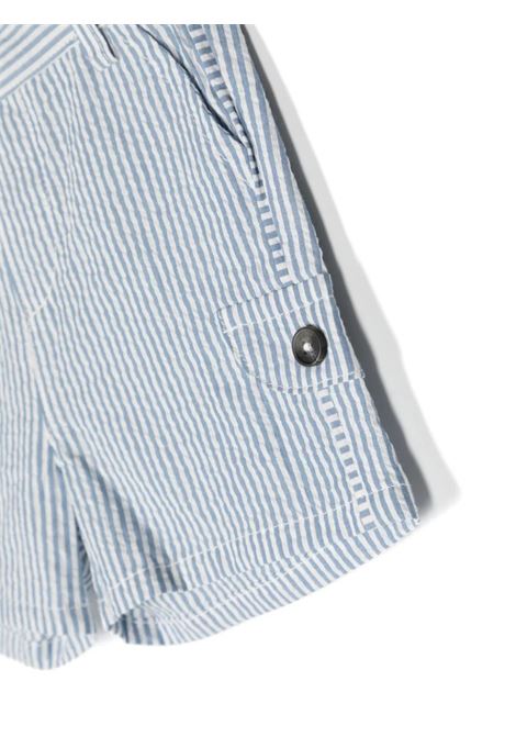 Shorts In White And Blue Striped Seersucker TARTINE ET CHOCOLAT | TY2611143