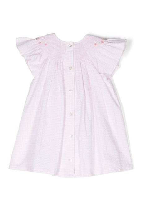 Pale Pink Seersucker Vichy Dress TARTINE ET CHOCOLAT | TY3000031
